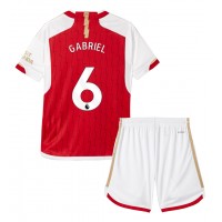 Maglie da calcio Arsenal Gabriel Magalhaes #6 Prima Maglia Bambino 2023-24 Manica Corta (+ Pantaloni corti)